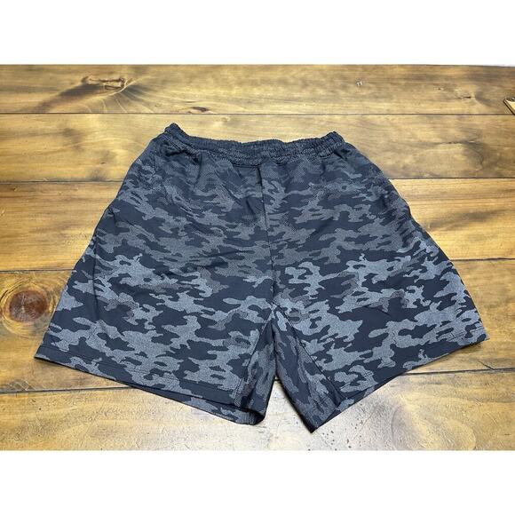 Lululemon Shorts Men’s M Gray Camo Pace Breaker 9" Lined Athletic Running Gym - Picture 1 of 10